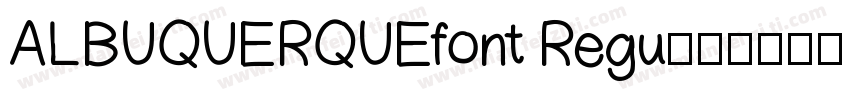 ALBUQUERQUEfont Regu字体转换